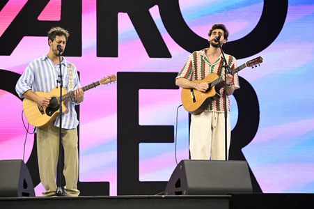 Konzert von Álvaro Soler beim Demokratiefest zu 75 Jahren Grundgesetz in Berlin