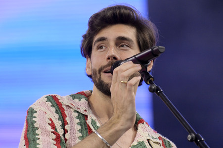 Konzert von Álvaro Soler beim Demokratiefest zu 75 Jahren Grundgesetz in Berlin