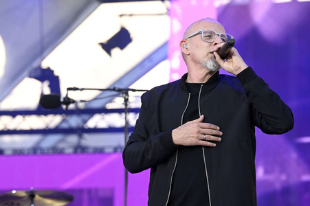 Abschlussveranstaltung beim Demokratiefest zu 75 Jahren Grundgesetz in Berlin