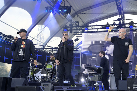 Abschlussveranstaltung beim Demokratiefest zu 75 Jahren Grundgesetz in Berlin