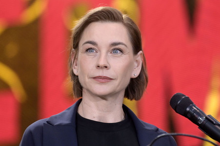 Abschlussveranstaltung beim Demokratiefest zu 75 Jahren Grundgesetz in Berlin