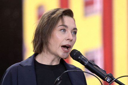 Abschlussveranstaltung beim Demokratiefest zu 75 Jahren Grundgesetz in Berlin