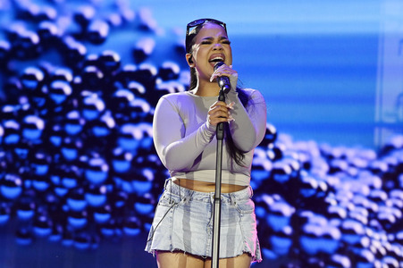 Abschlussveranstaltung beim Demokratiefest zu 75 Jahren Grundgesetz in Berlin