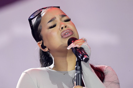 Abschlussveranstaltung beim Demokratiefest zu 75 Jahren Grundgesetz in Berlin