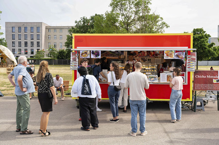 Impressionen vom Demokratiefest zu 75 Jahren Grundgesetz in Berlin