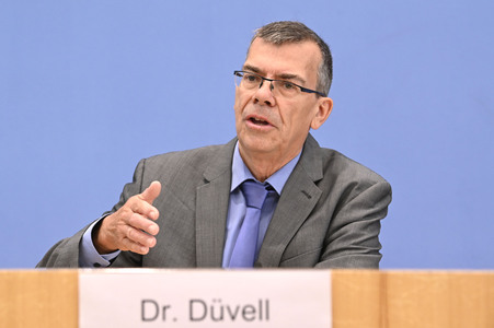 Bundespressekonferenz Report Globale Flucht 2024 in Berlin