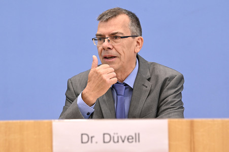 Bundespressekonferenz Report Globale Flucht 2024 in Berlin