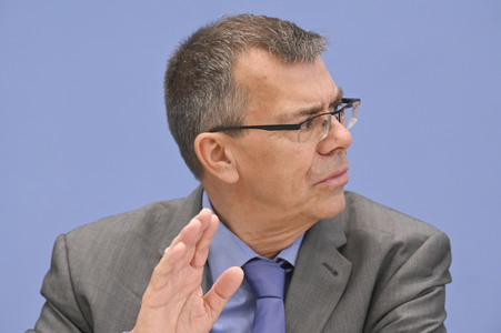 Bundespressekonferenz Report Globale Flucht 2024 in Berlin