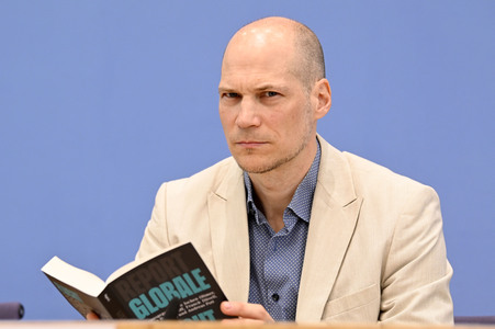 Bundespressekonferenz Report Globale Flucht 2024 in Berlin