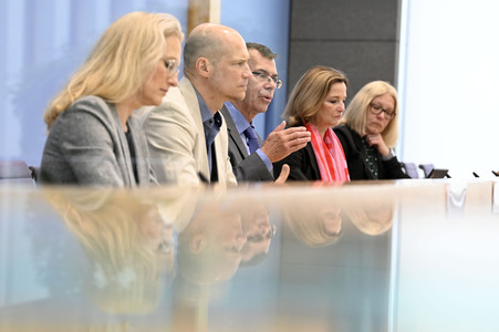 Bundespressekonferenz Report Globale Flucht 2024 in Berlin