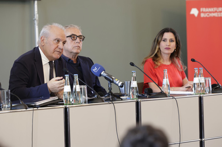 Pressekonferenz zur Frankfurter Buchmesse 2024 in Frankfurt
