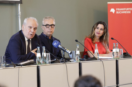 Pressekonferenz zur Frankfurter Buchmesse 2024 in Frankfurt