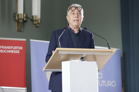 Pressekonferenz zur Frankfurter Buchmesse 2024 in Frankfurt