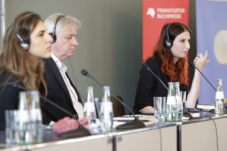 Pressekonferenz zur Frankfurter Buchmesse 2024 in Frankfurt