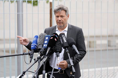 Pressestatement von Robert Habeck in Berlin