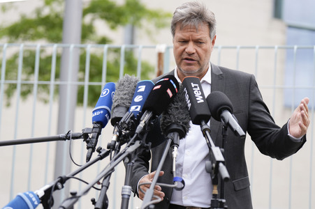 Pressestatement von Robert Habeck in Berlin