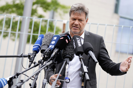 Pressestatement von Robert Habeck in Berlin