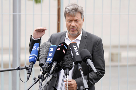 Pressestatement von Robert Habeck in Berlin