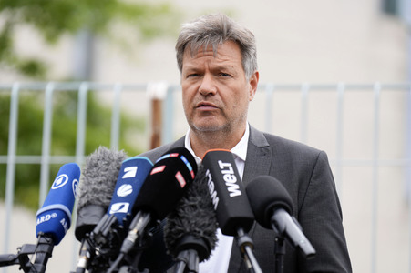 Pressestatement von Robert Habeck in Berlin