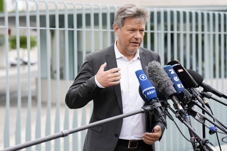 Pressestatement von Robert Habeck in Berlin