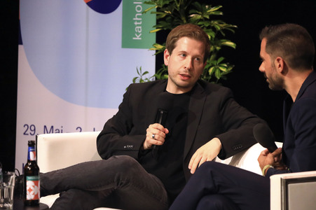 Talk mit Kevin Kühnert beim Katholikentag in Erfurt