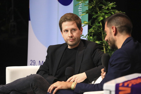 Talk mit Kevin Kühnert beim Katholikentag in Erfurt