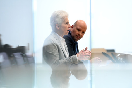 Bundespressekonferenz zum Stand der Sicherheits- und Verteidigungspolitik in Berlin