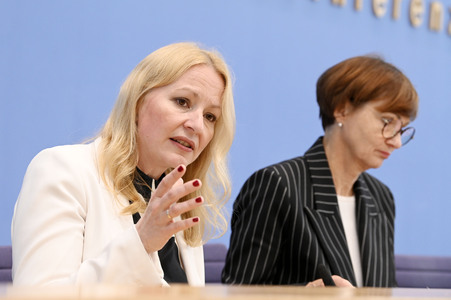 Bundespressekonferenz Unterzeichnung des Startchancen-Programms in Berlin