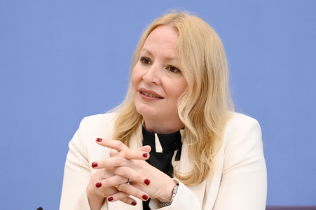 Bundespressekonferenz Unterzeichnung des Startchancen-Programms in Berlin