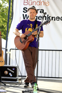 Wahlkampfveranstsaltung des Bündnis Sahra Wagenknecht in Leipzig