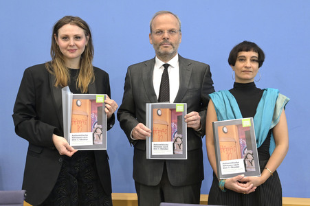 Bundespressekonferenz Antisemitische Allianzen nach dem 7. Oktober iun Berlin