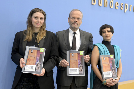 Bundespressekonferenz Antisemitische Allianzen nach dem 7. Oktober iun Berlin