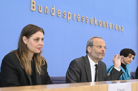 Bundespressekonferenz Antisemitische Allianzen nach dem 7. Oktober iun Berlin