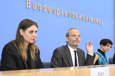 Bundespressekonferenz Antisemitische Allianzen nach dem 7. Oktober iun Berlin