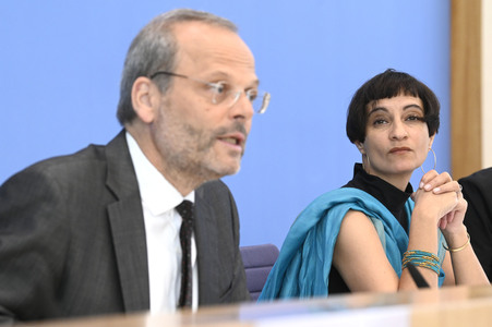 Bundespressekonferenz Antisemitische Allianzen nach dem 7. Oktober iun Berlin