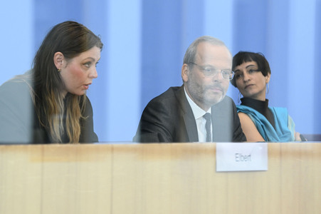 Bundespressekonferenz Antisemitische Allianzen nach dem 7. Oktober iun Berlin