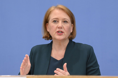 Bundespressekonferenz Bundeslagebild 'Häusliche Gewalt' in Berlin