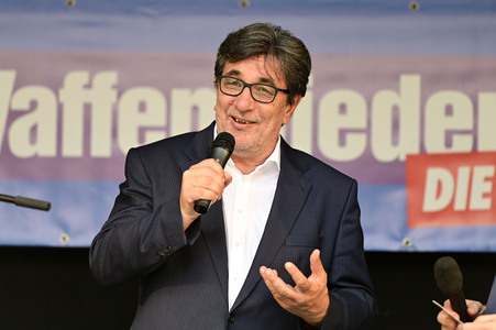 Wahlkampfveranstaltung der Partei Die Linke in Dresden