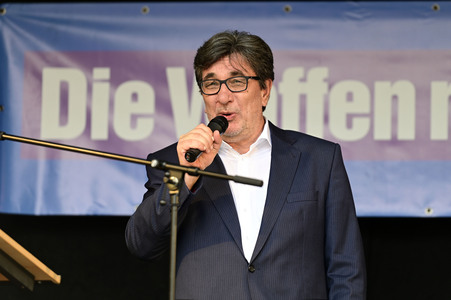 Wahlkampfveranstaltung der Partei Die Linke in Dresden