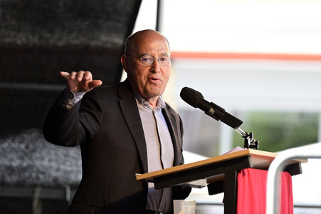 Wahlkampfveranstaltung der Partei Die Linke in Dresden