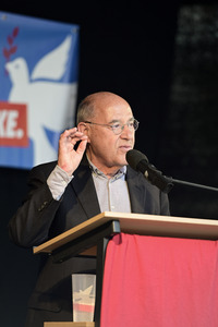 Wahlkampfveranstaltung der Partei Die Linke in Dresden