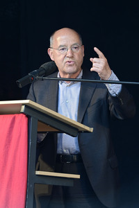 Wahlkampfveranstaltung der Partei Die Linke in Dresden