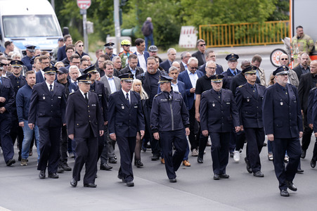 Schweigemarsch für den ermordeten Mannheimer Polizisten Rouven L. in Berlin
