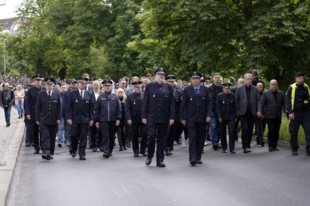 Schweigemarsch für den ermordeten Mannheimer Polizisten Rouven L. in Berlin