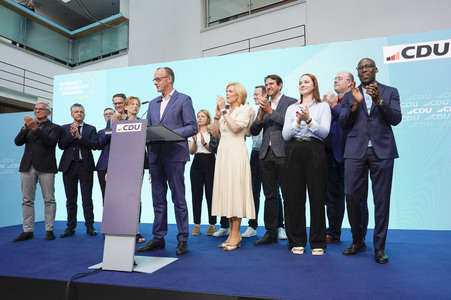 Wahlabend der CDU nach der Europawahl in Berlin