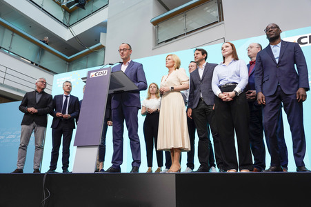 Wahlabend der CDU nach der Europawahl in Berlin
