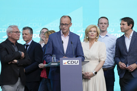 Wahlabend der CDU nach der Europawahl in Berlin
