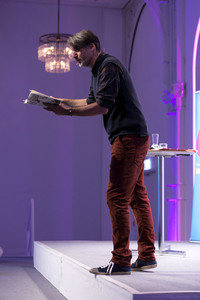 Saša Stanišić bei der lit.Cologne 2024 in Köln