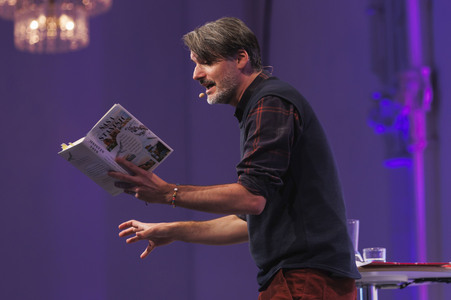 Saša Stanišić bei der lit.Cologne 2024 in Köln