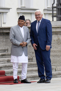 Begrüßung des Präsidenten von Nepal in Berlin